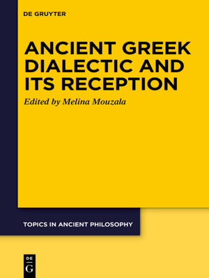 cover image of Ancient Greek Dialectic and Its Reception